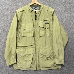 ExOfficio Adventure Wear Unisex Medium Khaki Tan Safari Fishing Jacket Vest